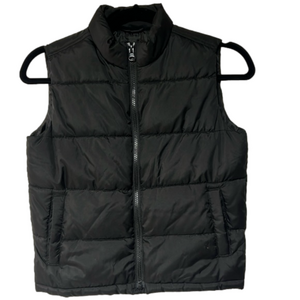 Kids Old Navy Puffer vest‎ black size S 6/7 pockets great condition